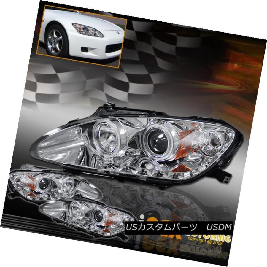 ヘッドライト 2004-2009 Honda Civic S2000 S2K AP2 BRIGHTEST CCFL HALOプロジェクターLEDヘッド_1