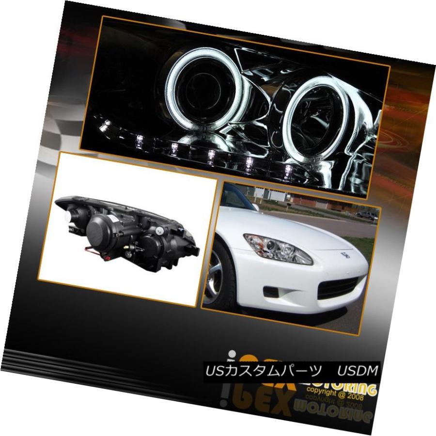 ヘッドライト 2004-2009 Honda Civic S2000 S2K AP2 BRIGHTEST CCFL HALOプロジェクターLEDヘッド_2