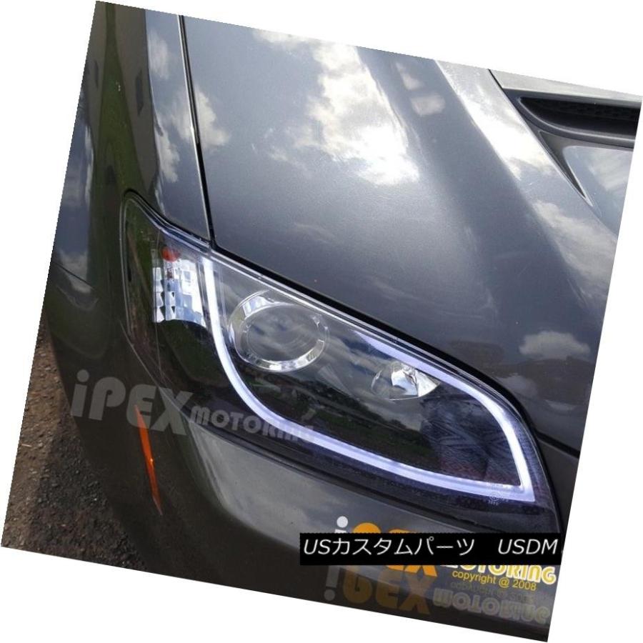 ヘッドライト 2008  -  2009年ポンティアックG8最も明るいLED DRLプロジェクターヘッドライトスモークブラックハウジング 2008-2の画像