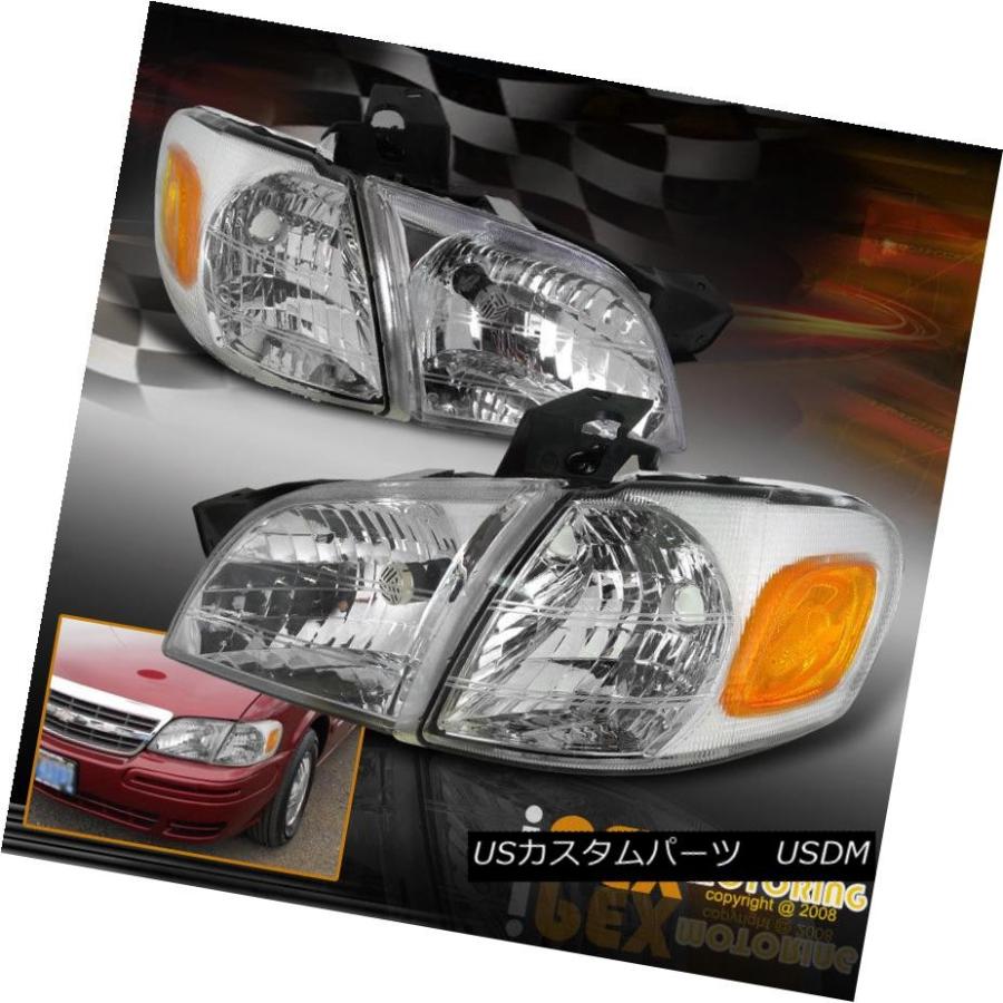 ヘッドライト 1997-2005 Chevy Venture / 99-04 Montana / Transp  ortクロムヘッドライト+