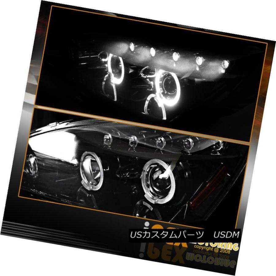 ヘッドライト 2003-2005 Honda Accord [ブラックスモーク] HaloプロジェクターLEDヘッドライト+テールライト 2003-2の画像
