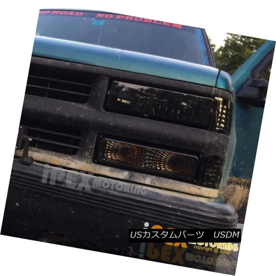 ヘッドライト 94-98 Chevy Silverado Tahoe [10PC Smoke]ヘッドライト+シグナルライト+テールライト 94-98の画像