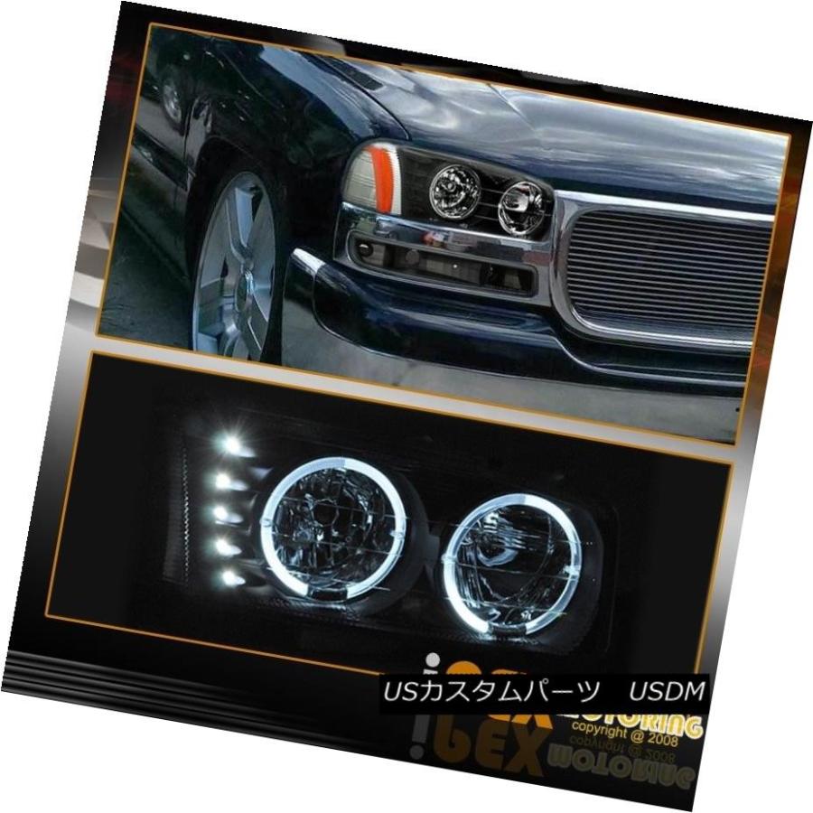 ヘッドライト 2004-06 Sierra 1500 2500ハローブラックヘッドライト信号/ LEDテールライトスモーク 2004-06 Sierrの画像