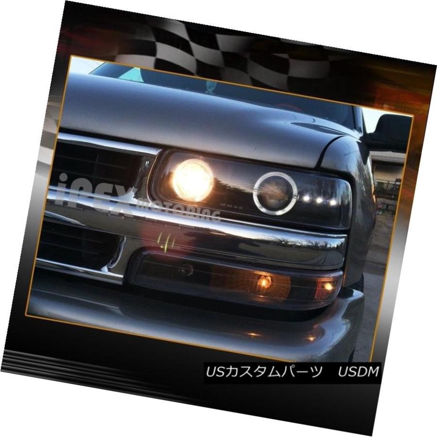 ヘッドライト 00-06シボレー郊外のタホハロープロジェクターブラックLEDヘッドライト+バンパー信号 00-06 Chevy Suburban Ta