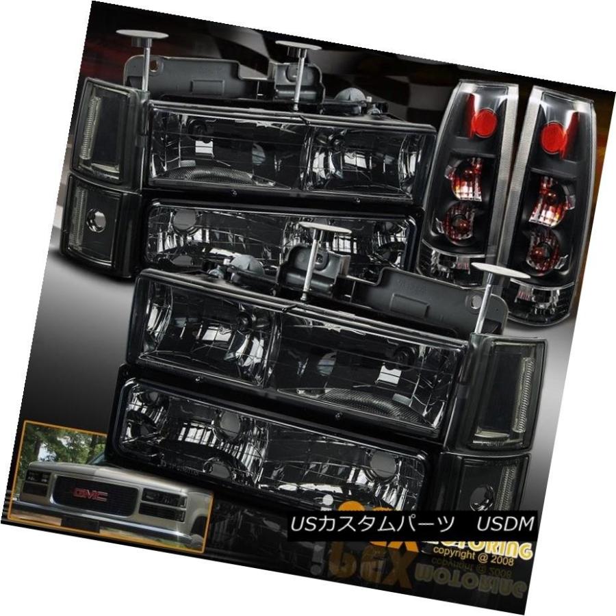 ヘッドライト 1994-1998 GMC Sierra Yukon郊外の煙ヘッドライト+トウモロコシ  er + Black