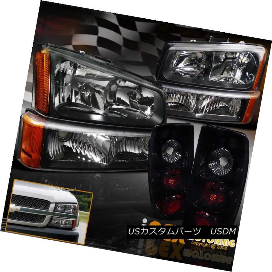 ヘッドライト NEW 2003-2006シボレーシルバラードヘッドライト+シグナルライト+パールブラックテールライト NEW 2003-2006 Ch
