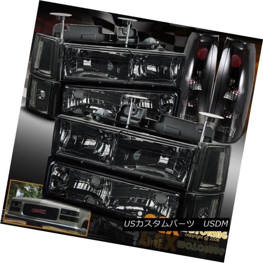 ヘッドライト 94-98 GMC Sierra Yukonスモークヘッドライト+コーナー信号+ユーロ煙テールライト 94-98 GMC Sierra