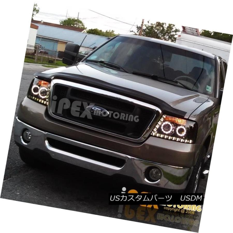 ヘッドライト BRIGHTEST（LED DRLバー）2004-2008 Ford F150 Haloプロジェクタースモークヘッドライト BRIGHT