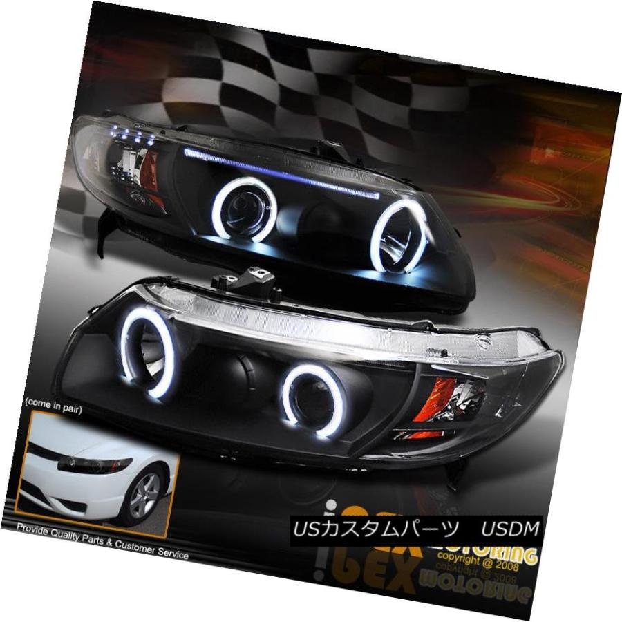 前照灯 2006-2011ホンダシビッククーペ2D FG [ともし火CCFLハローズ]映写機LED前照灯 2006-2011 Hon 自動車-車、バイク、自転車-その他ライト