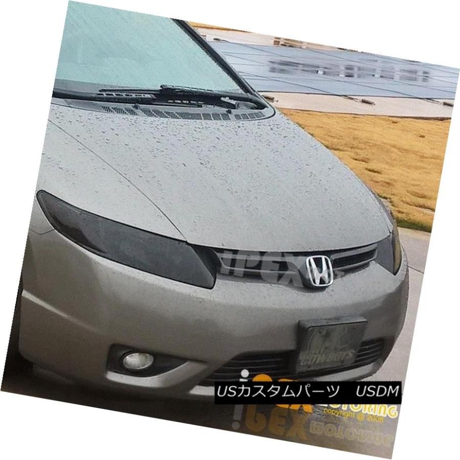 ヘッドライト 2006  -  2011年ホンダシビック2DrクーペJDMスモークヘッドライトLH + RHヘッドランプFG For 2006-201の画像