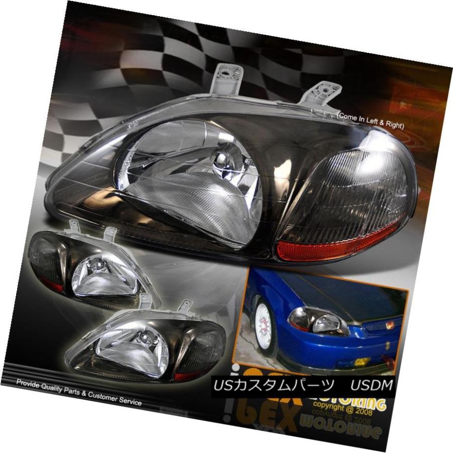 ヘッドライト 1996-1998ホンダシビックJDMガンヘッドライトタイプR EK 1996-1998 HONDA CIVIC JDM GUNMETA