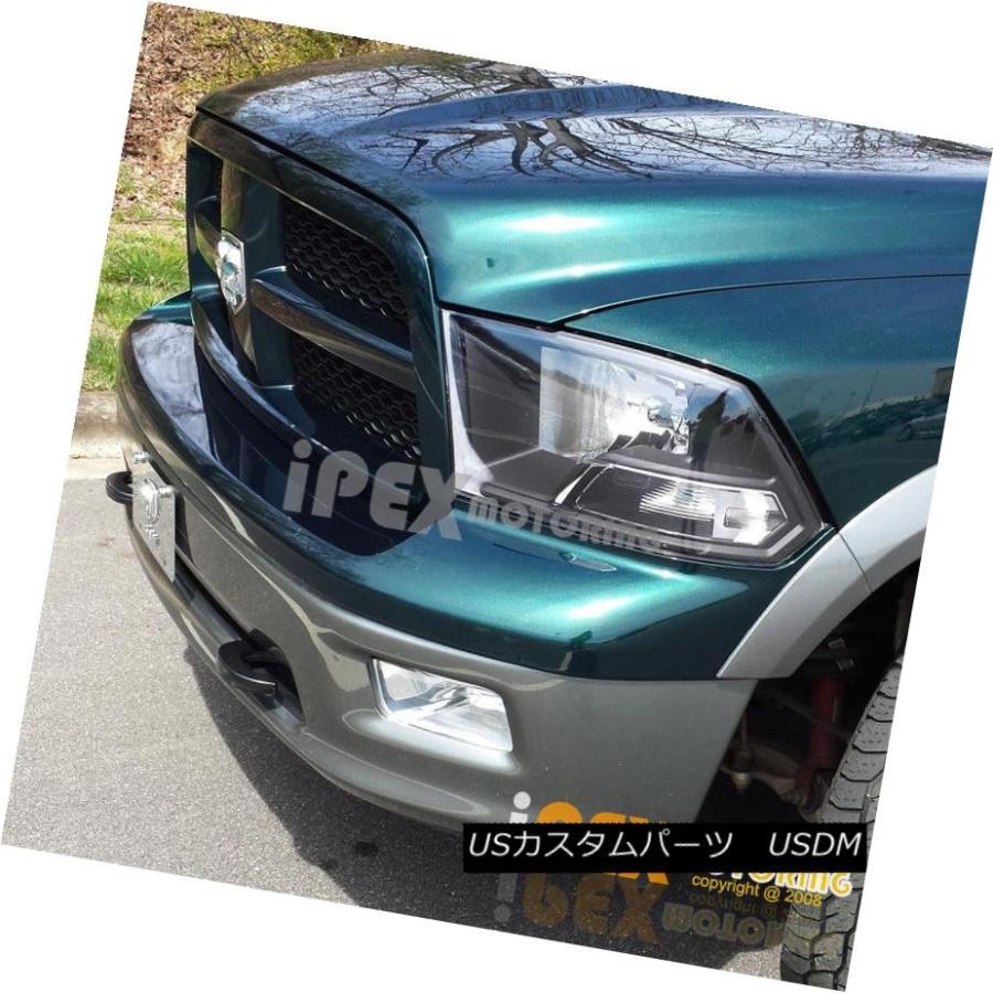 ヘッドライト 2009-2016 Dodge Ram 1500 2500 3500ブラックヘッドライト+ウルトラLEDテールライト For 2009-の画像
