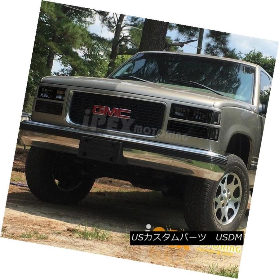 ヘッドライト （10PCセット）1994-1998 GMC Sierra Yukonスモークヘッドライト+バンパー+ブラックテールライト (10PCの画像