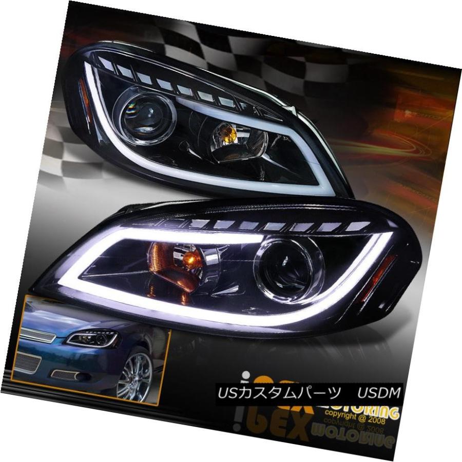 前照灯 SHINY BLACK 2006-2013シボレーインパラプロジェクターヘッドライトW /高温発光LEDともし火ストリップショー SHINY BL