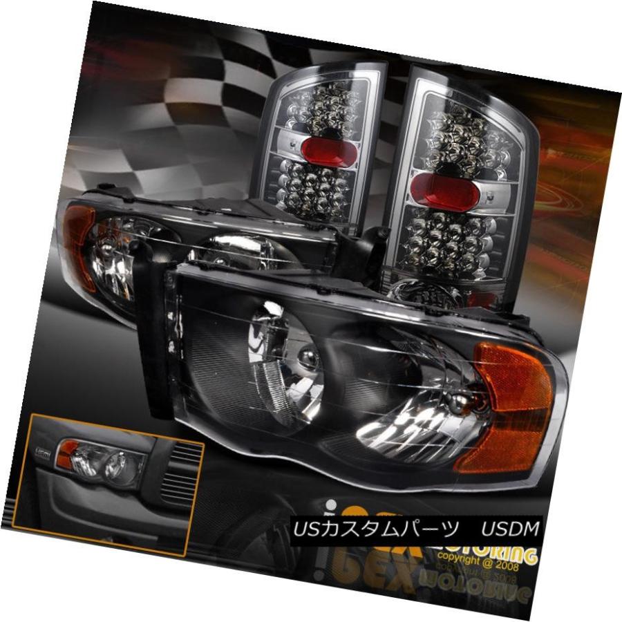 ヘッドライト 2002-2005ダッジラム1500/2500/3500ブラックヘッドライト  