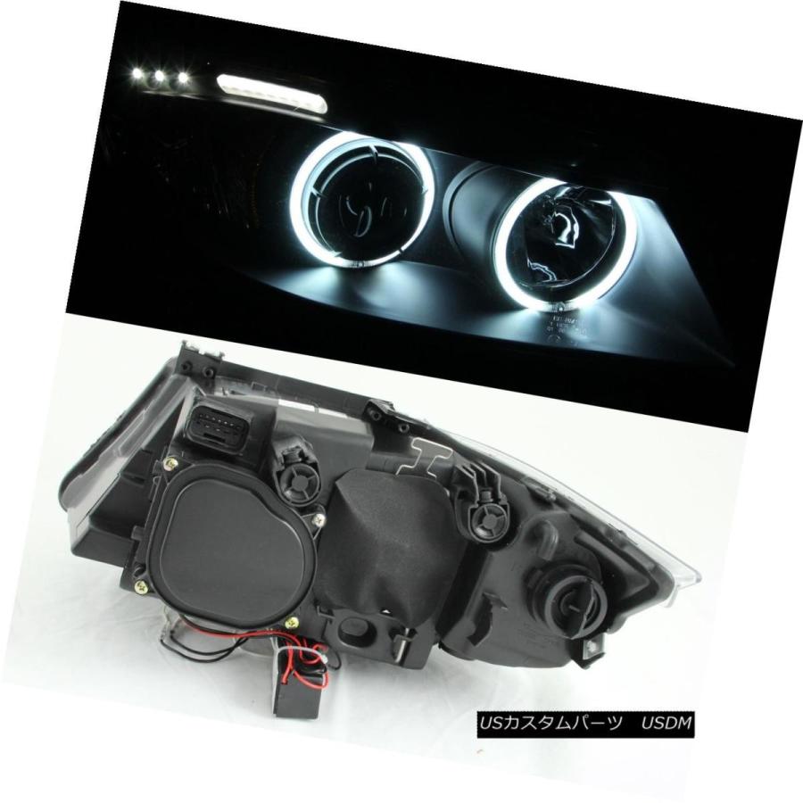ヘッドライト [CCFL Halo] 2006 2007 2008 BMW 3シリーズE90 E91 4Dr Ledプロジェクターヘッドライトペア [の画像