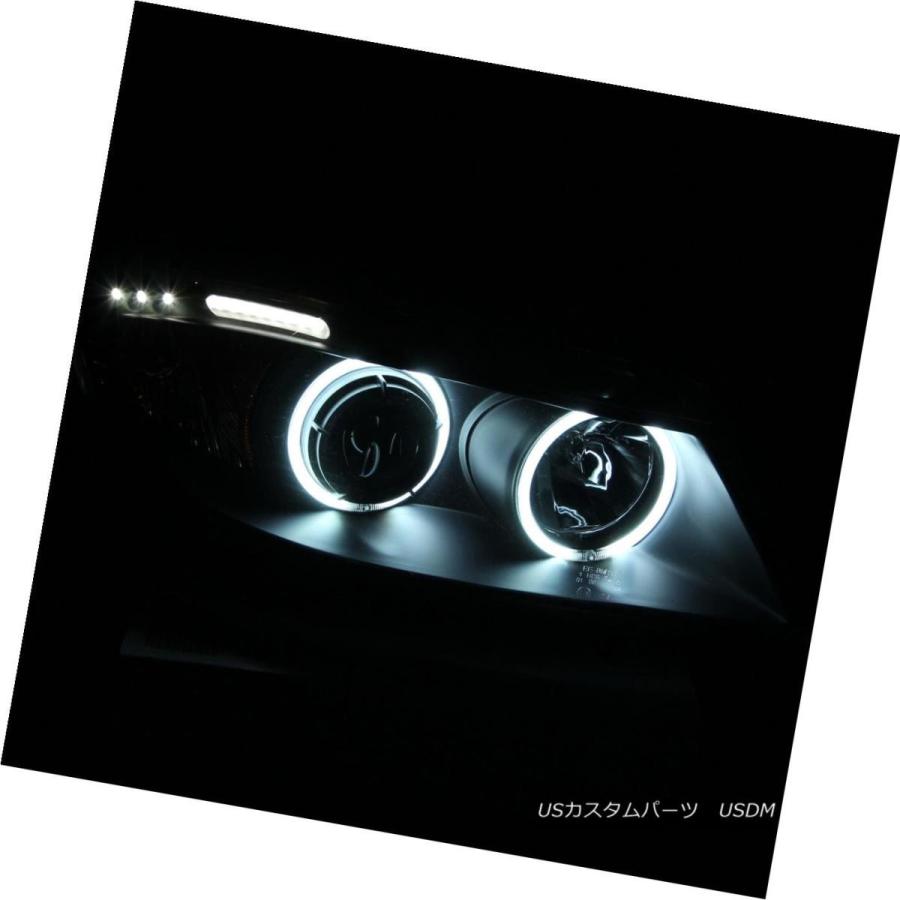 ヘッドライト [CCFL Halo] 2006 2007 2008 BMW 3シリーズE90 E91 4Dr Ledプロジェクターヘッドライトペア [の画像
