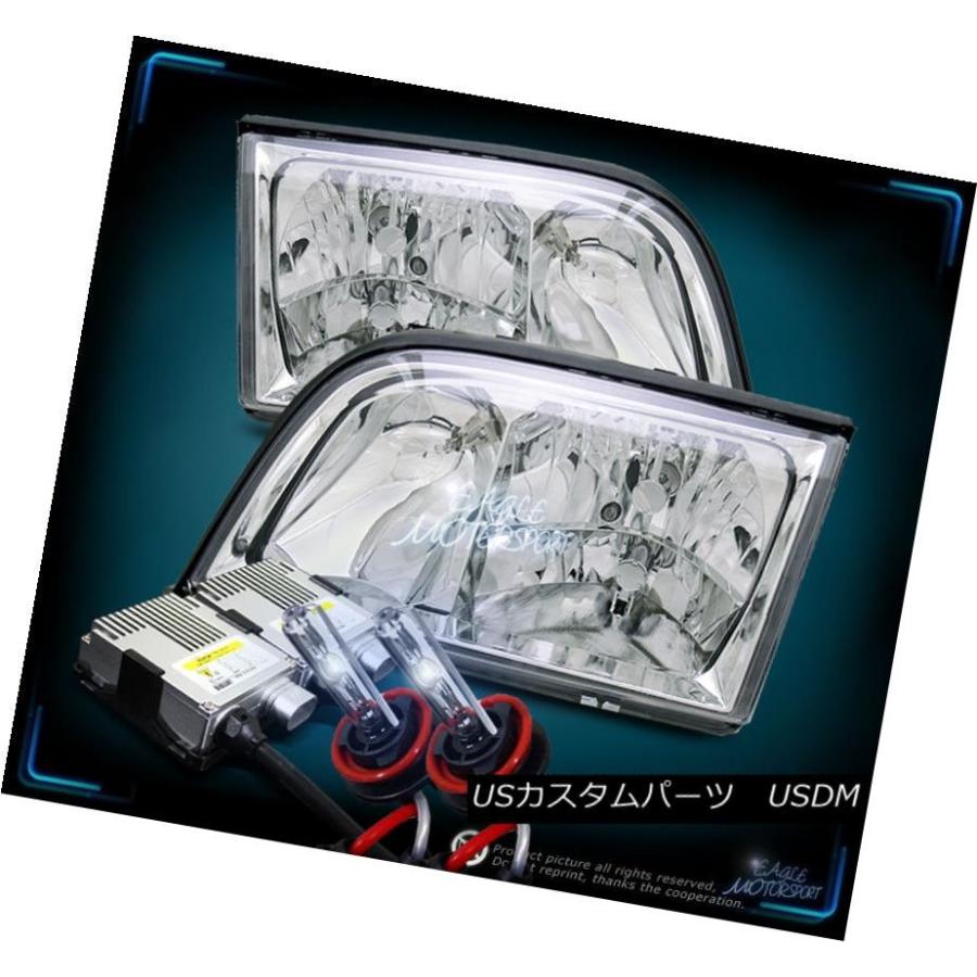 ヘッドライト 8000K HID CRYSTAL CHROME HEADLIGHTS 19921999メルセデスベンツW140 Sクラス
