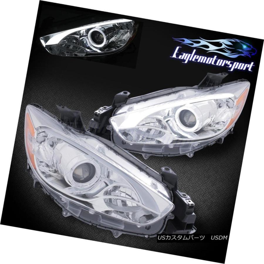 ヘッドライト [LEDライトバー] 2013 2014 2015 2016 MAZDA CX-5クロームプロジェクターHIDヘッドライト [LED L