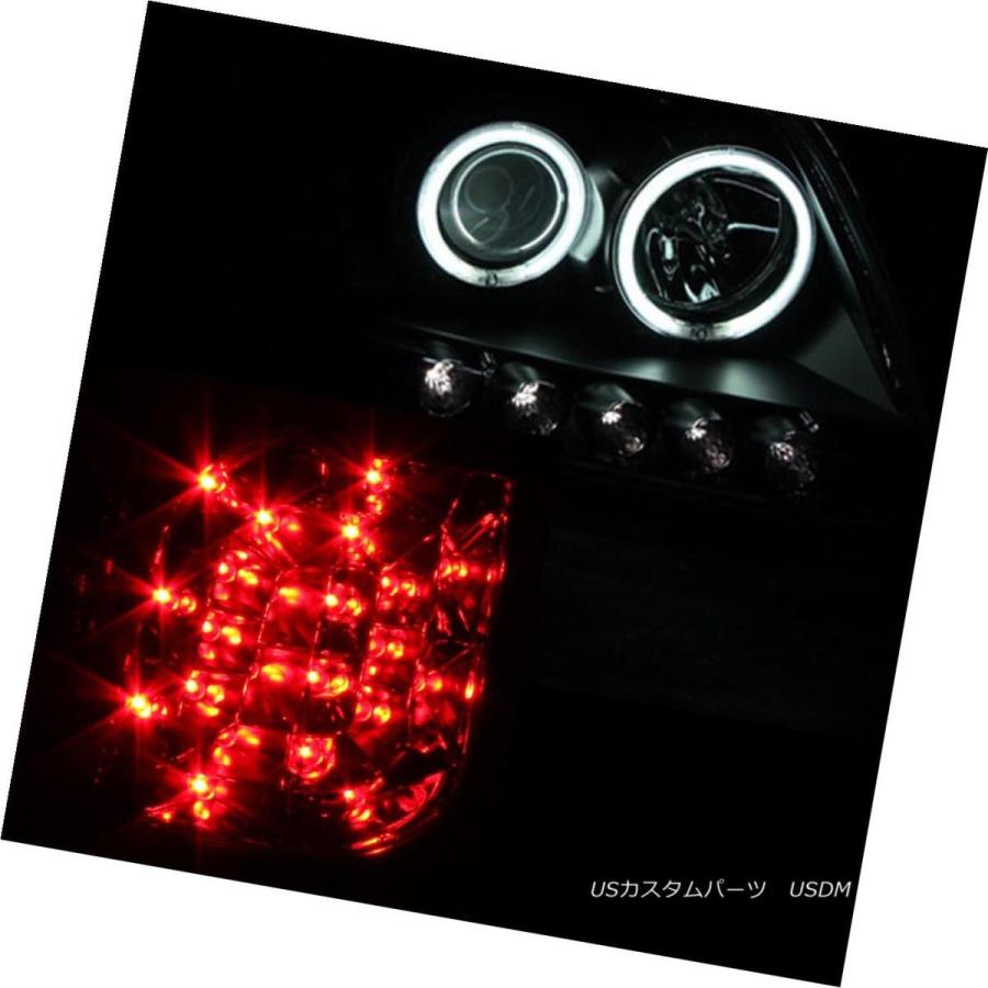 ヘッドライト CCFLハローBLKプロジェクターヘッドライト97-02フォードF150 / BLK LEDテールランプペア CCFL HALO BLKの画像