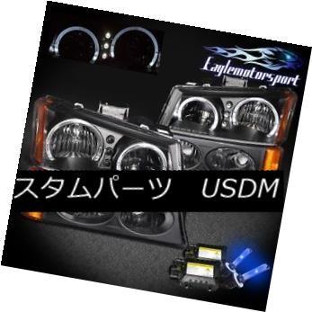 ヘッドライト [LED Halo] 2003-2006 Chevy Silverado / Aval  アンカーブラックヘッド
