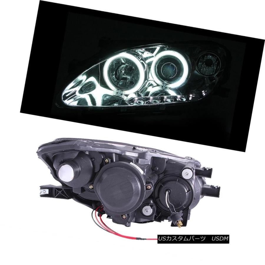 ヘッドライト [CCFL Halo] 2000 2001 2002 2003 Honda S2000ブラックプロジェクターヘッドライトペア [CCFLの画像
