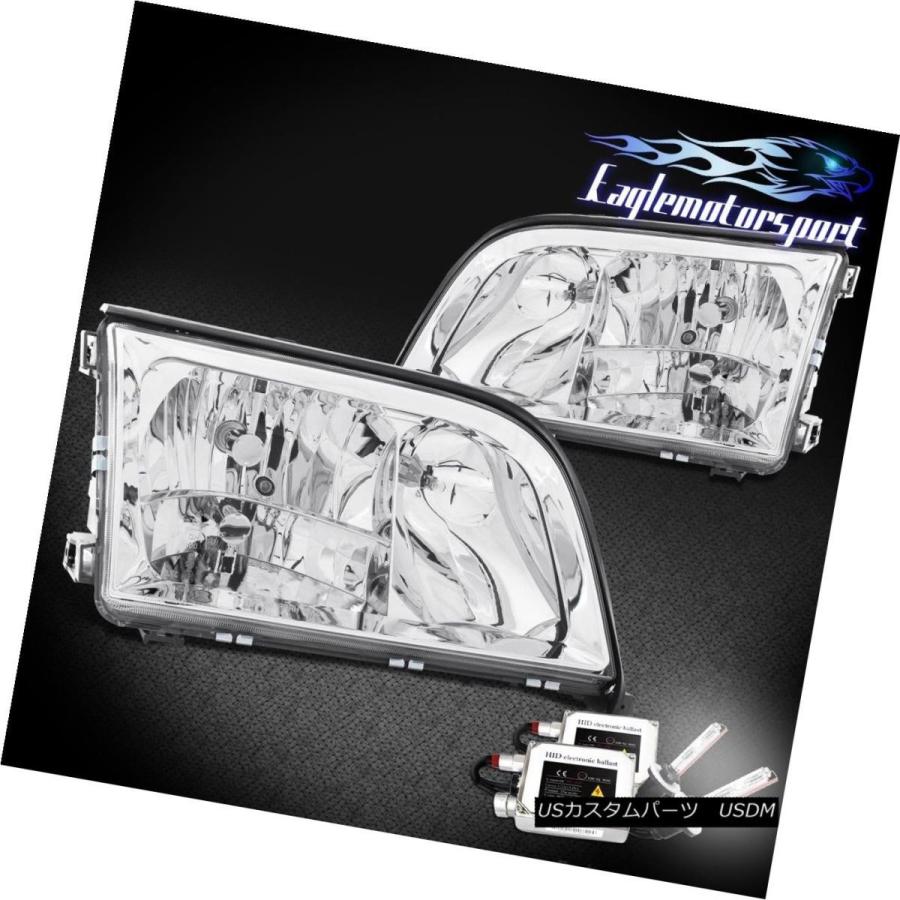 ヘッドライト 6000K HID CRYSTAL CHROME HEADLIGHTS 19921999メルセデスベンツW140 Sクラス