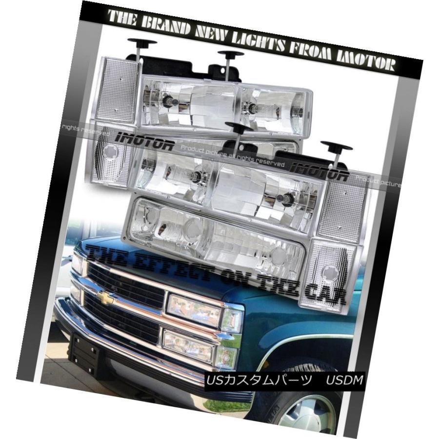 ヘッドライト ピックアップトラッククリスタルクロムヘッドライト1988-1993 CHEVY / GMC / BUMPER LAMP / CORNERの画像