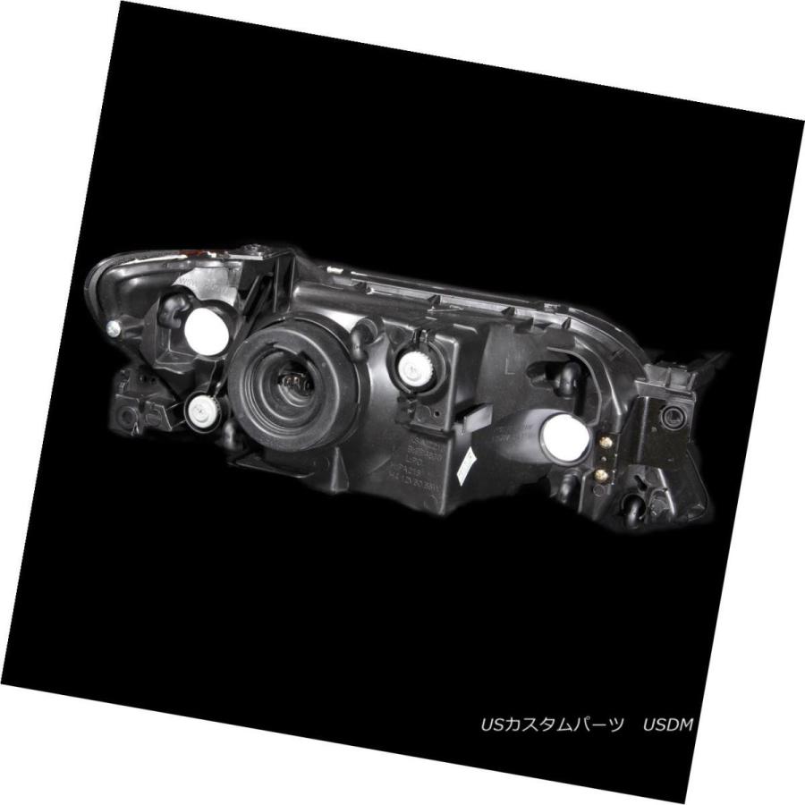 ヘッドライト 2001 2002 2003 Mazda Protege 4Drセダンファクトリースタイルブラックヘッドライトペア 2001 2002の画像