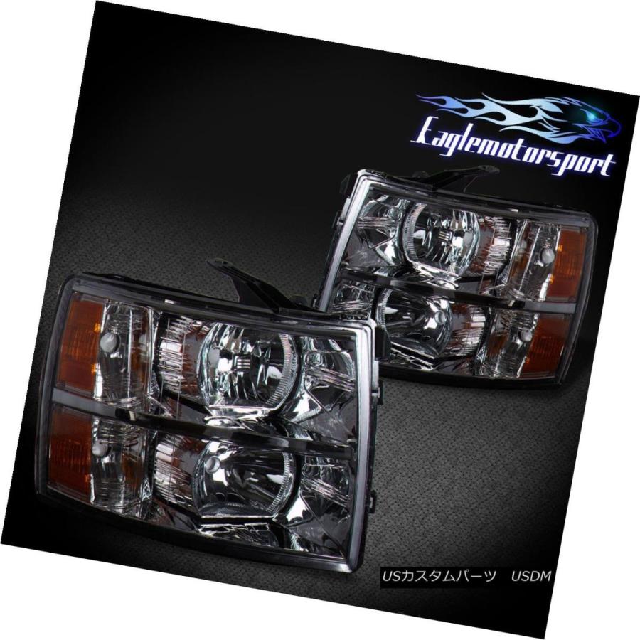 ヘッドライト 2007-2014 Chevy Silverado 1500/2500/3500   HD Chromeの工場ス