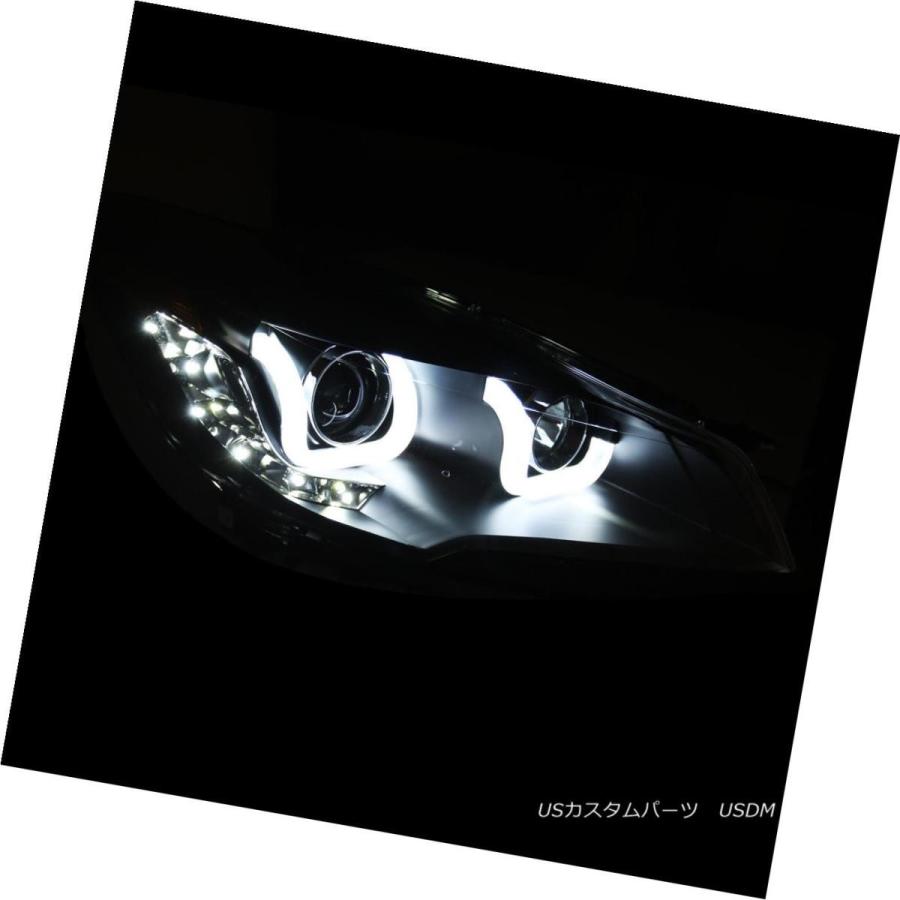 ヘッドライト [Ultron CCFL Tube] 2013 2014 2015 Ford EscapeブラックLEDプロジェクターヘッドライトセットの画像