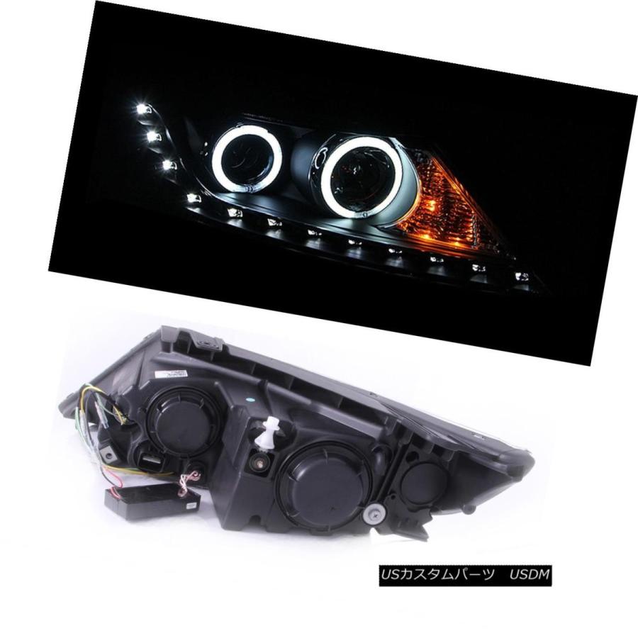 ヘッドライト [デュアルCCFL Halo] 2012年の2013年のKia Sorento Black LEDプロジェクターヘッドライト [Dualの画像