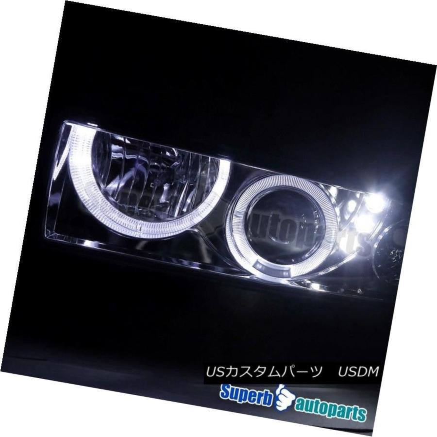 ヘッドライト 1998-2004 Chevy S10 Blazer SMD LEDハロープロジェクターヘッドライトクローム+バンパーランプ 1998-の画像