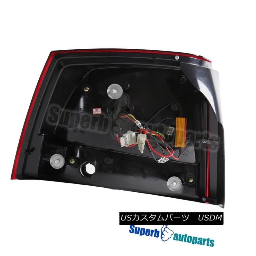 ヘッドライト 2005-2008ダッジチャージャーSRT8 R / Tレッド/クリアレンズLEDテールライトブレーキランプ 2005-2008 Dodの画像