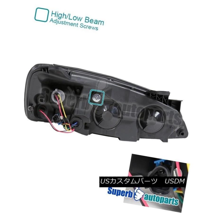 ヘッドライト 05-10ポンティアックG6クロームヘッドライト交換ターンシグナルヘッドランプクリアペア 05-10 Pontiac G6 Chromeの画像