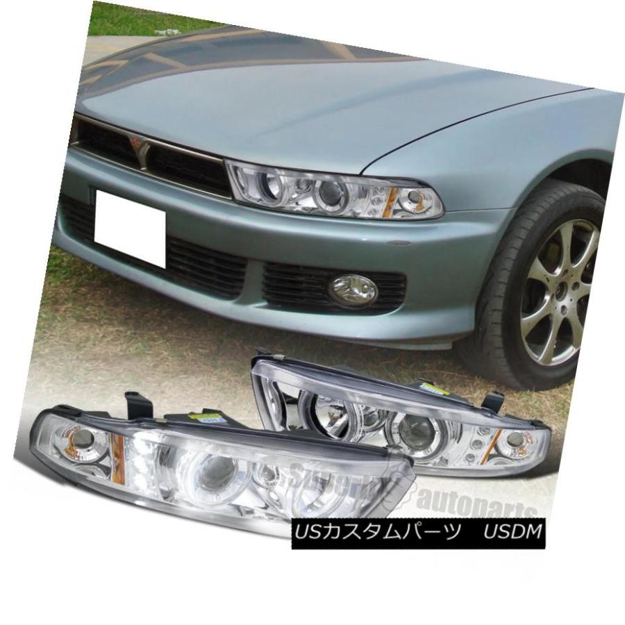 ヘッドライト 1999-2003三菱Galant LEDハロープロジェクターヘッド 