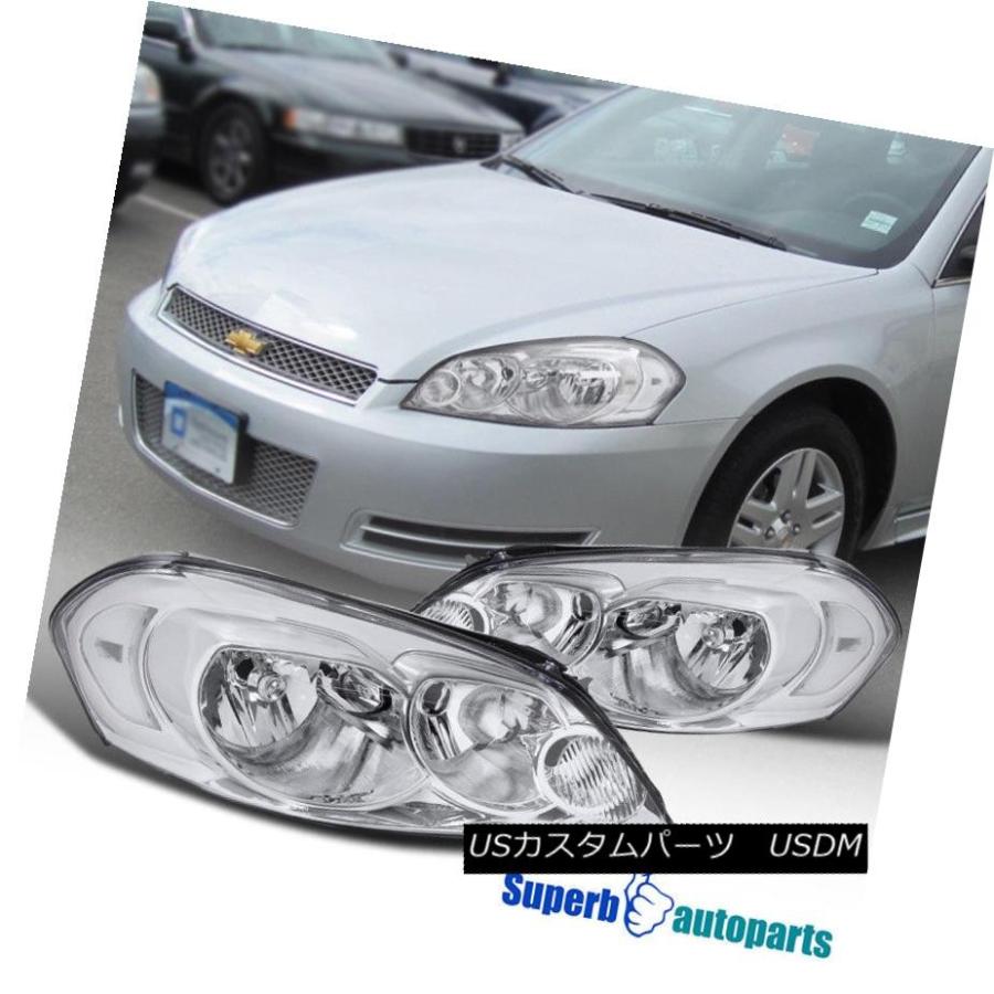 ヘッドライト 2006-2015シボレーインパラ06-07モンテカルロ交換クリスタルクリアヘッドライト 2006-2015 Chevy Impala