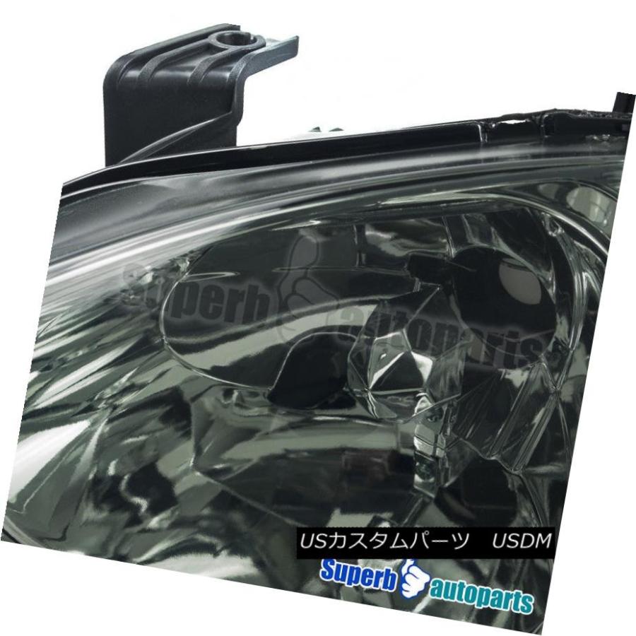 ヘッドライト 1993-1997 Honda Del Sol JDMスモークヘッドライトヘッドランプ+アンバーリフレクター for 1993-1997の画像