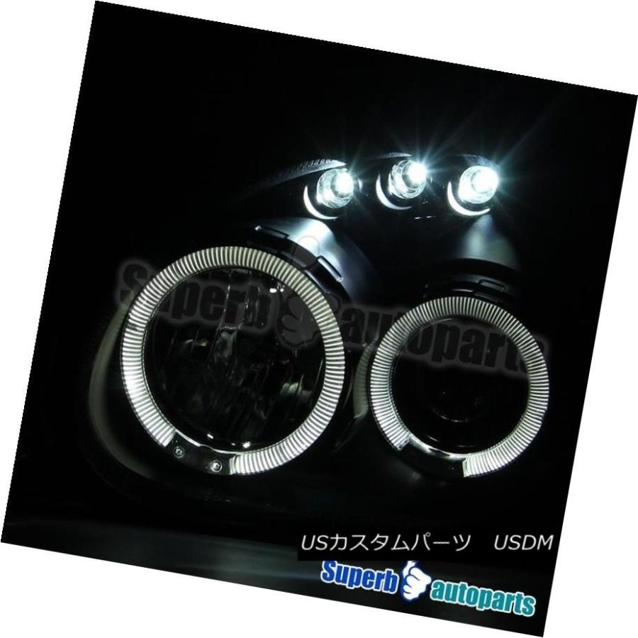 ヘッドライト 2000-2002 Dodge Neon Halo LedプロジェクターヘッドライトヘッドランプブラックSpecDチューニング 2000の画像