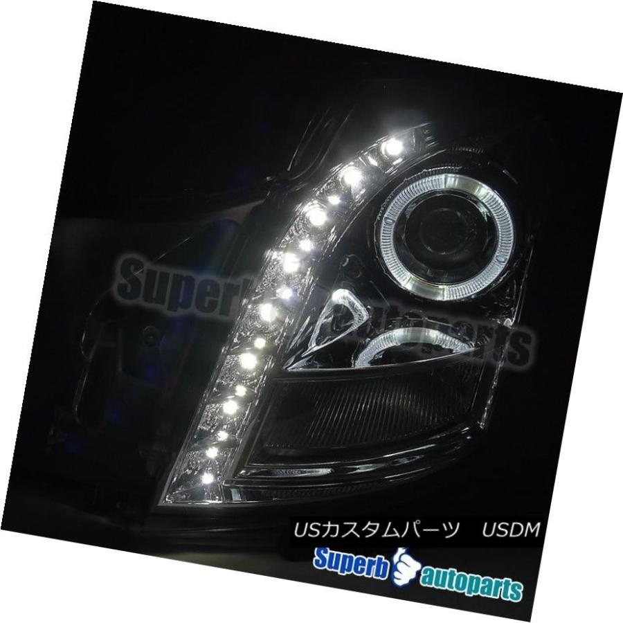 ヘッドライト 2003-2007キャデラックCTS SMD LEDハロープロジェクターヘッドライトクローム 2003-2007 Cadillac CTの画像