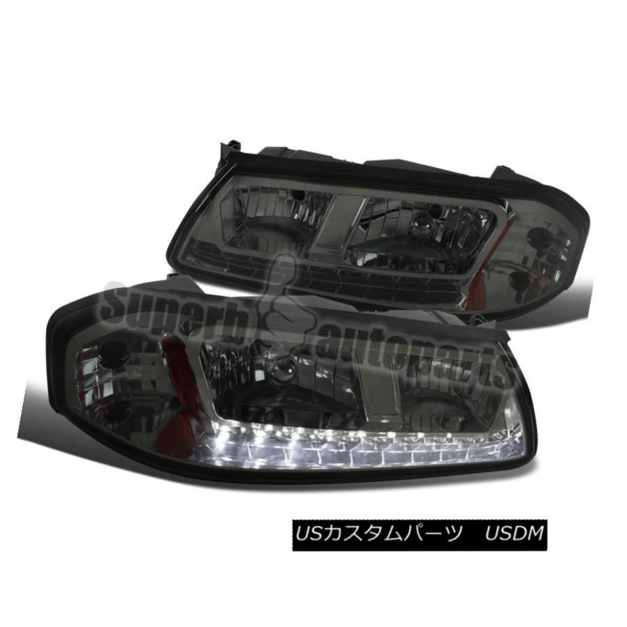 ヘッドライト 2000-2005シボレーインパラ交換煙LED DRLヘッドランプアンバー信号ランプ 2000-2005 Chevy Impala Re