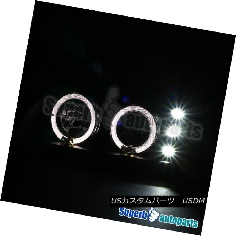 ヘッドライト 2000-2005 Chevy Impala Halo LEDプロジェクターヘッドライトブラックスペックチューニング 2000-2005の画像