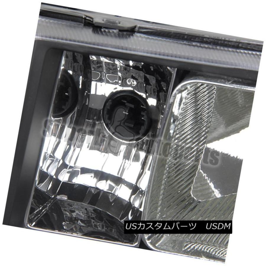 ヘッドライト 2007-2013 GMC Sierraピックアップブラックヘッドライトアンバー 2007-2013 GMC Sierra Pickupの画像