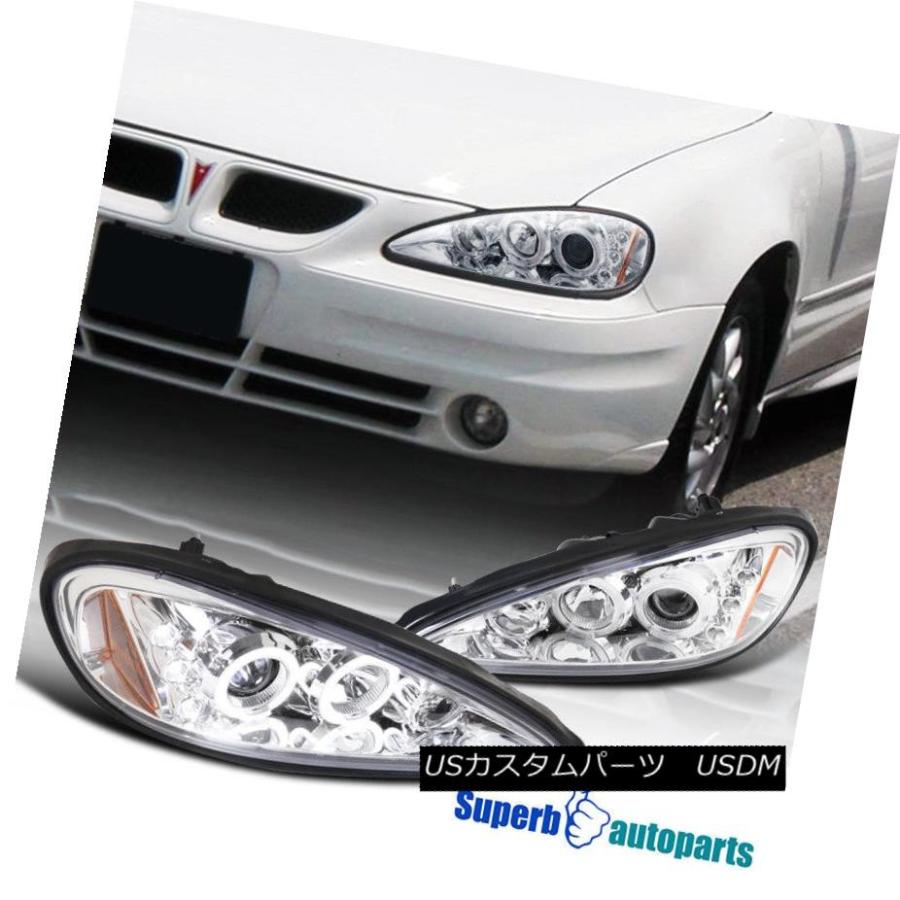ヘッドライト 1999-2005 Grand AM HaloクリアプロジェクターLedヘッドライトランプChrome SpecD Tuning 199