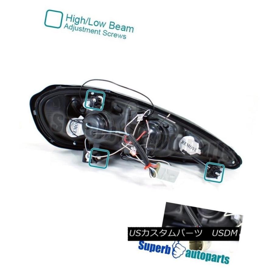 ヘッドライト 1999-2005 Grand AM HaloクリアプロジェクターLedヘッドライトランプChrome SpecD Tuning 199の画像