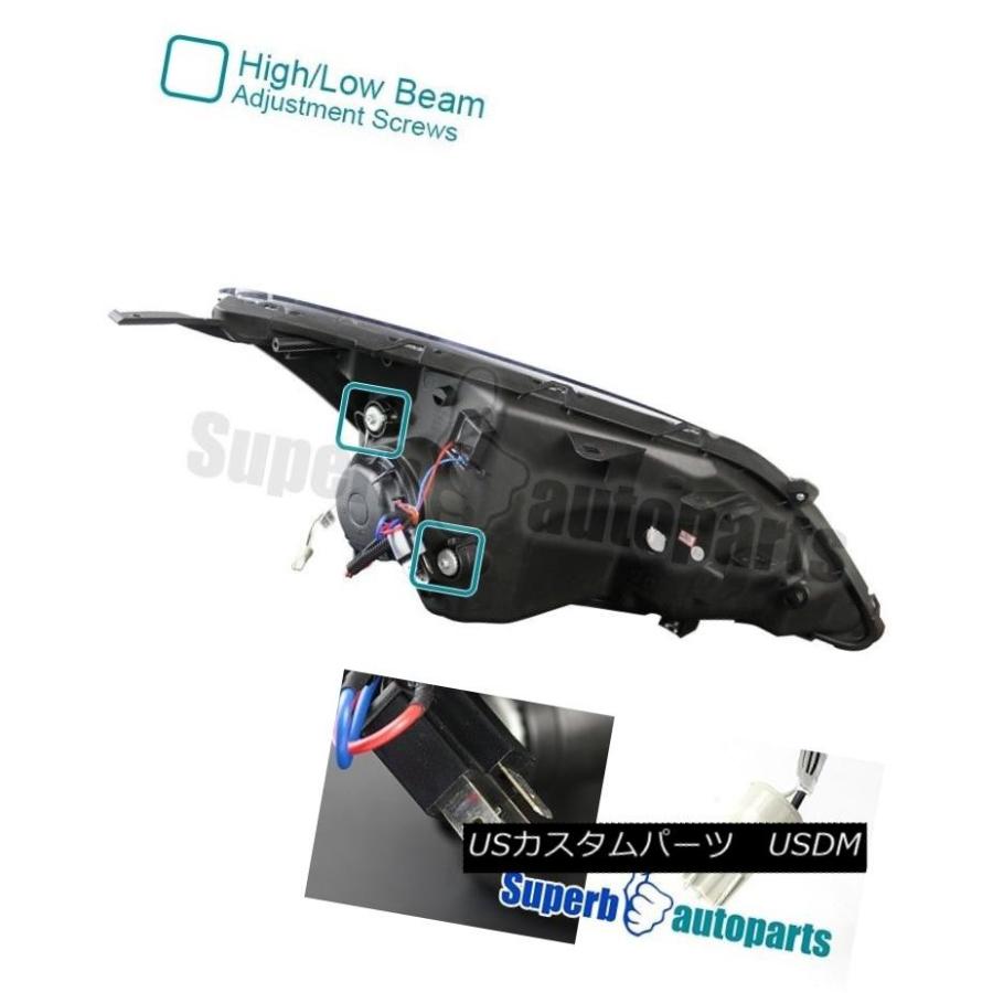 ヘッドライト 07-11ホンダCRV CR-VクロームLED DRLプロジェクター