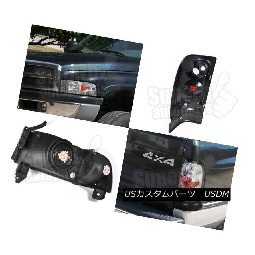 ヘッドライト 1994-2001 Dodge Ram 1500/2500/3500ヘッドライト+タイ lブレーキランプクリア 1994-20の画像