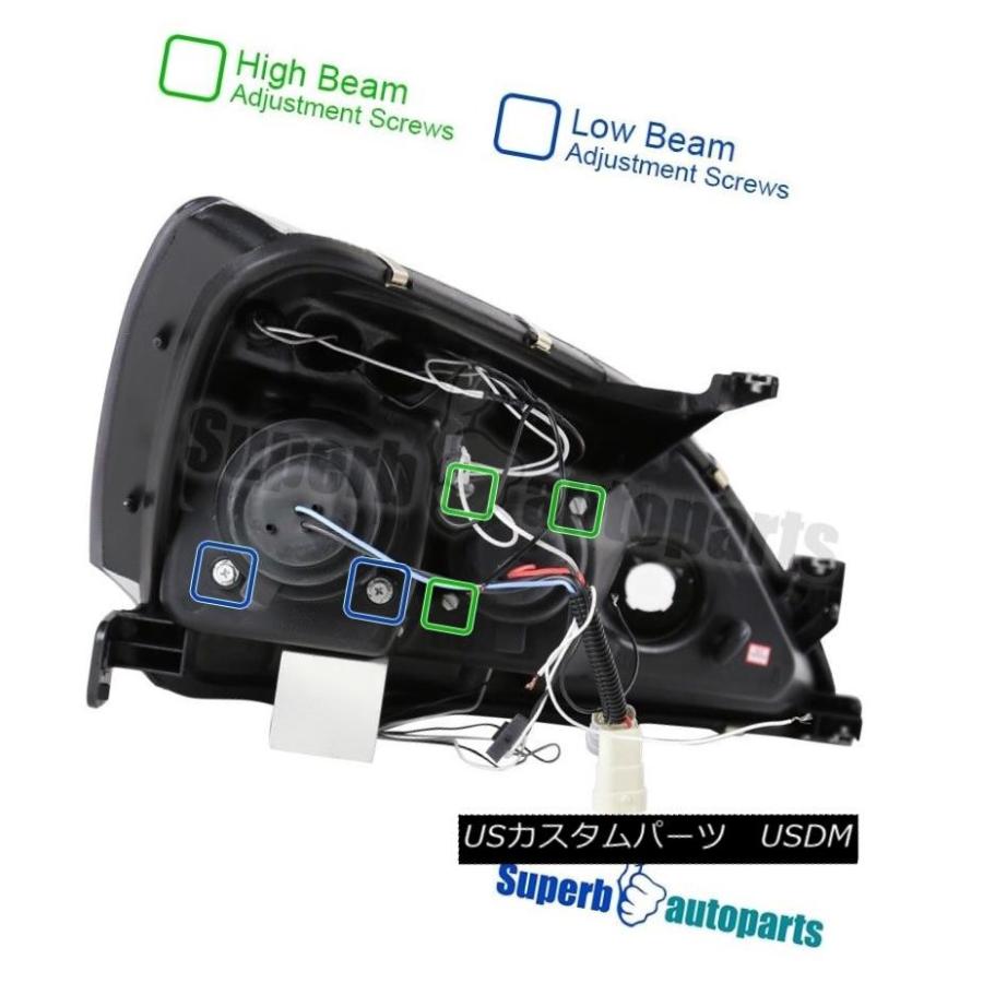 ヘッドライト 2003  -  2007年ホンダアコード2Dr / 4Dr Halo LEDプロジェクターヘッドライトヘッドランプペア For 200の画像