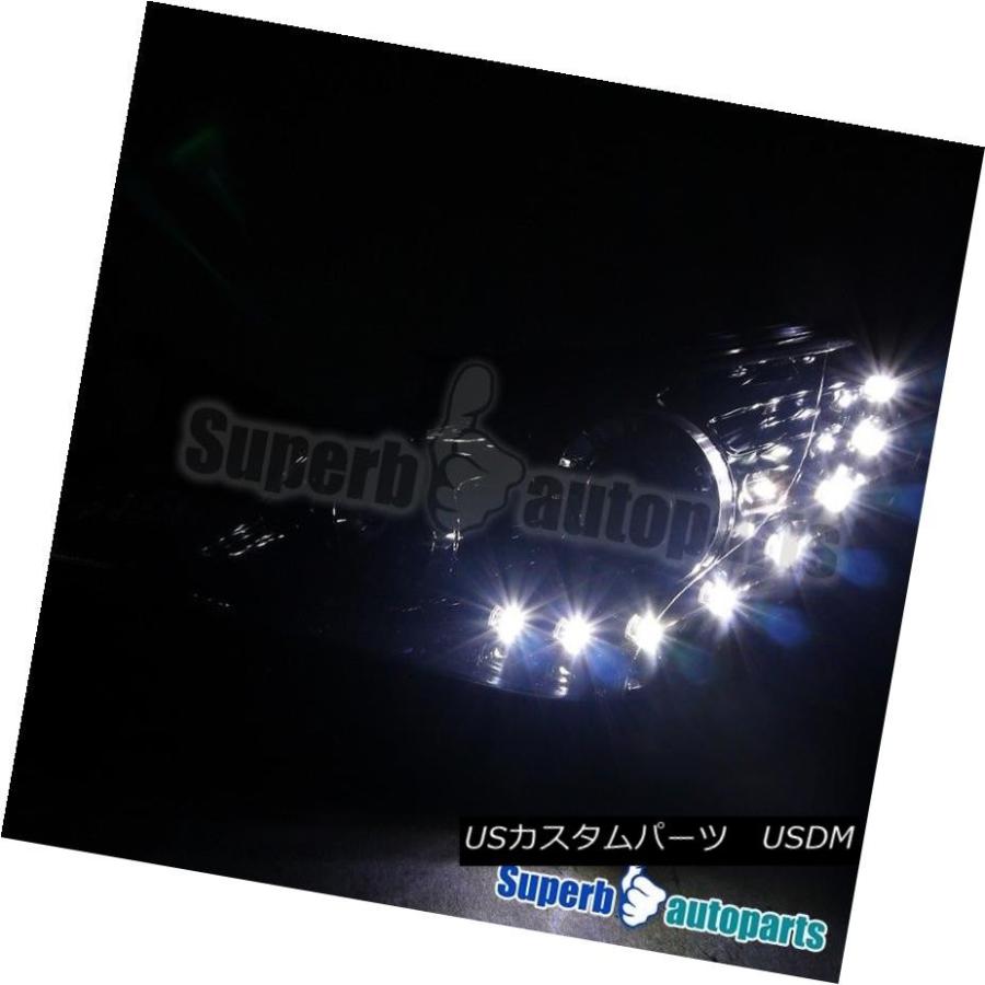 ヘッドライト 2011年?2014年ソナタスモークレンズ用SMD LEDプロジェクターヘッドライト光沢ブラック For 2011-2014 Sonatの画像