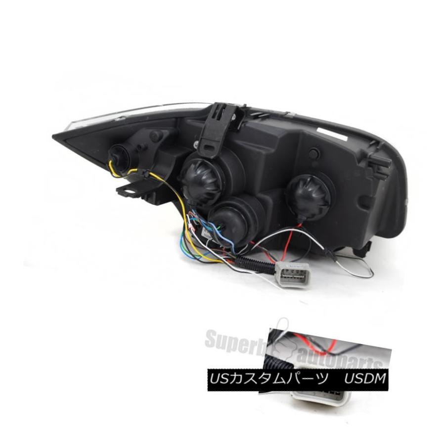 ヘッドライト 2007-2013 BMW E82 E88 128i 135i Halo Ledプロジェクターヘッドライトブラック仕様調整 2007-2｜usdm｜03